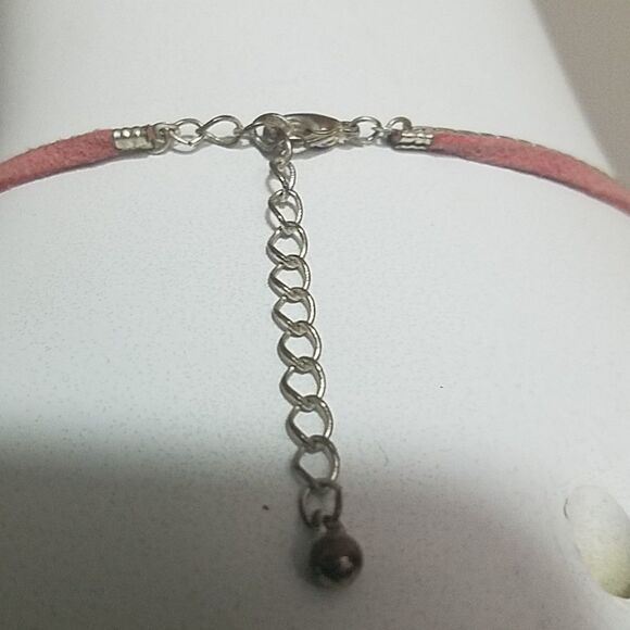 Pink & Silver Cats-eye Necklace - Picture 3 of 3